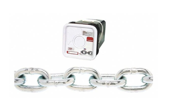 5/16" X 75'  PROOFCOIL CHAIN, Z/P, SQ PL
