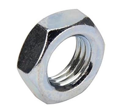 1-1/8" GR8 NC HEX NUTS, ZINC PLATED