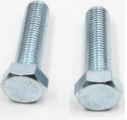 M6-1X30MM DIN931/ISO4014 CR HEX CAP SCREWS 8.8 ZIN 100/BX