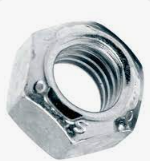 GRADE C LOCKNUTS, 3/8-16, NC ZN [100/BOX]