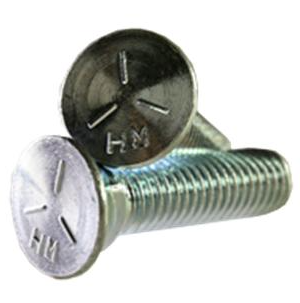 PLOW BOLTS GR5 ZN 1/2X3 [50/BX]