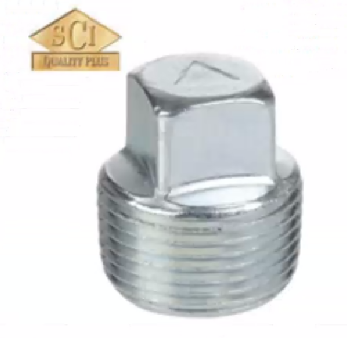 1/8'' GALV. STEEL SQ HEAD PLUG