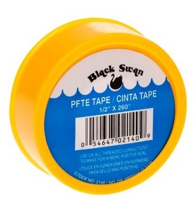 PTFE TAPE, YELLOW, GAS LINE, 1/2"X260"