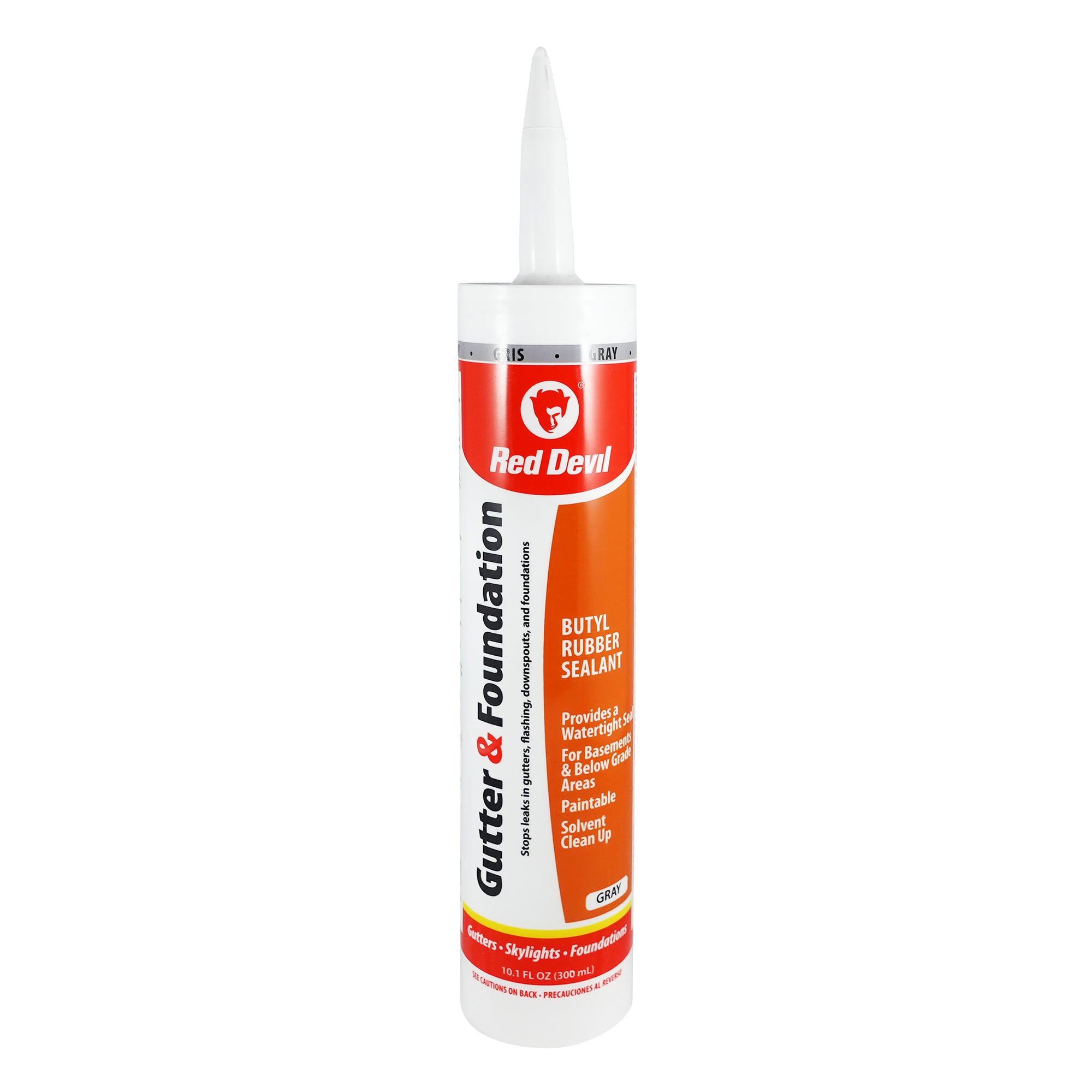 GUTTER & FOUNDATION SEAL, GRAY 10.1OZ BUTYL RUBBER SEALANT