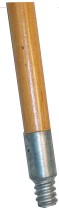 60X15/16" WOOD HANDLE, METAL TIP