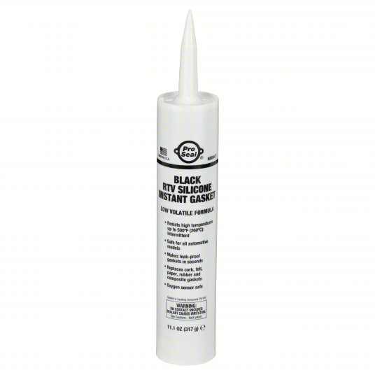 BLACK RTV SILICONE CARTGE, 11.10OZ