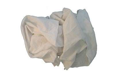 White Sheeting Wiping Rags, 5 Lb. Pack