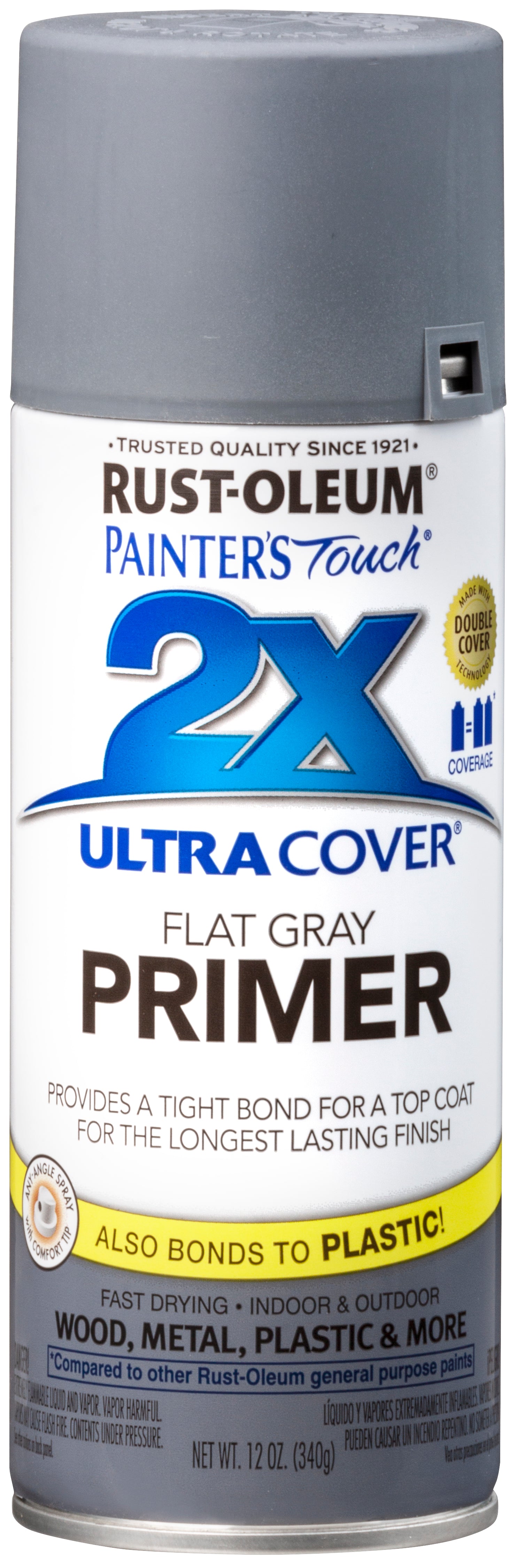 2X ULTRA COVER SPRAY, GRAY PRIMER , MATTE 12oz