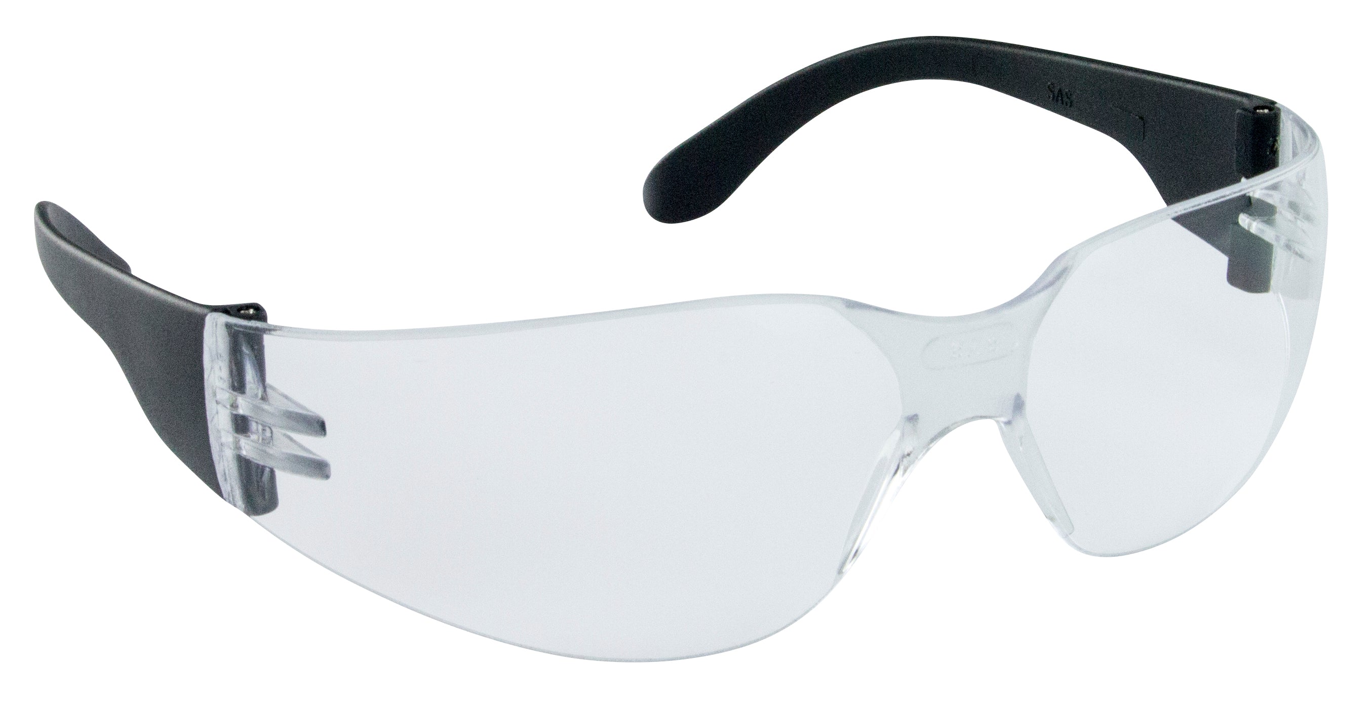 NSX SAFETY GLASSES, BLACK/CLEAR