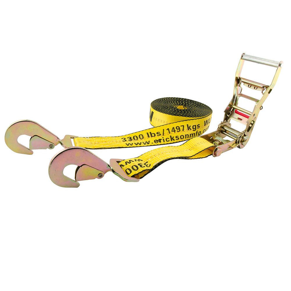 2"X30' 10K LB RATCHET STP, W/SNP HOOKS & WEB CLAMP