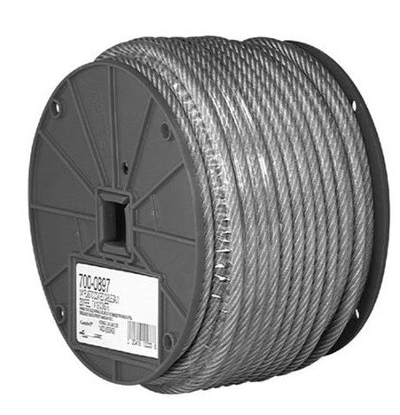 1/4" X 200' GALV. CABLE, PVC CTD TO 5/16"