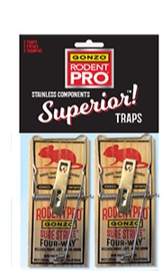 GONZO RODENT PRO SURE-STRIKE MOUSE TRAP 2PK