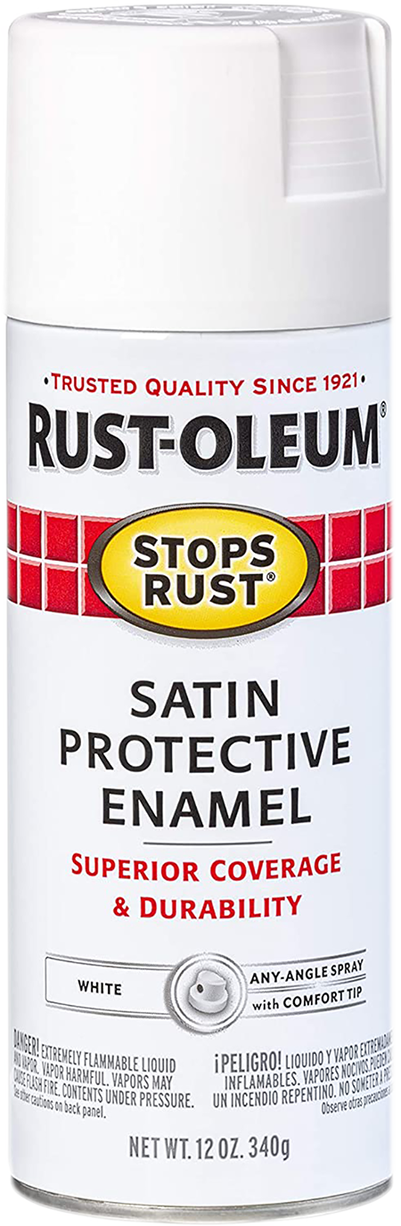 SATIN WHITE 12 OZ. SPRAY PAINT