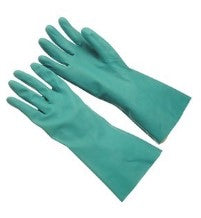 GREEN NITRILE GLOVES, SIZE 9