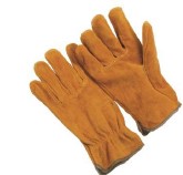 LEATHER GLOVES, LARGE