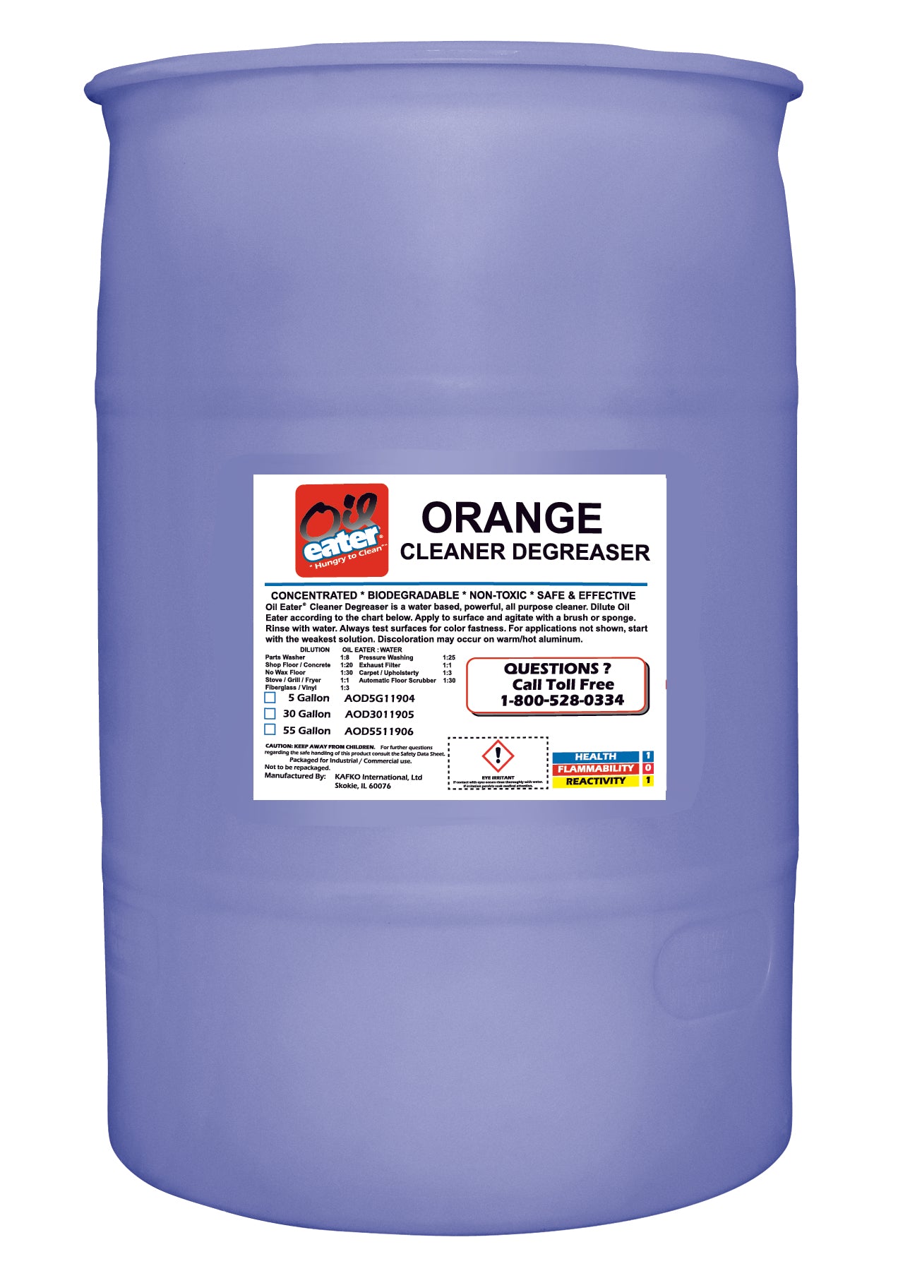 ORANGE CLEANER/DEGREASER 55 GAL