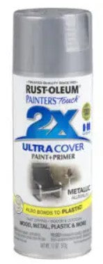 ULTRA COVER 2X SATIN ALUMINUM SPRAY 12 OZ.