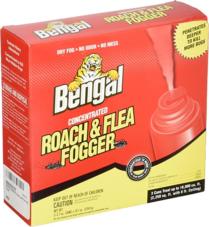 3-2.7 oz. ROACH & FLEA FOGGER