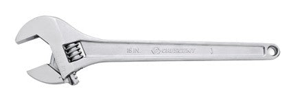 15" ADJ. WRENCH, CHROME, CARDED