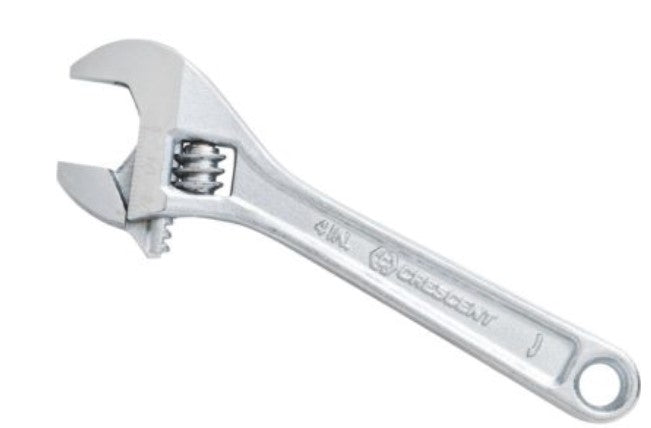 4" ADJ. WRENCH, CHROME