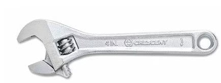 6" ADJ. WRENCH, CHROME, CARDED