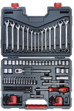 Crescent 128 Pc 3/8" Drive 12 Point Standard SAE/Metric Mechanics Tool Set - CTK128C