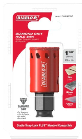 1-1/8 in. Diamond Grit Hole Saws