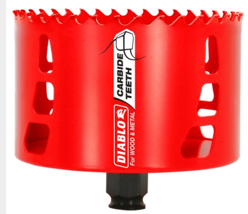 4-1/8 in. (105mm) Carbide-Tipped Wood & Metal Holesaw