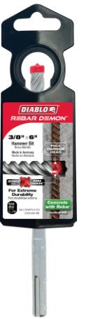 3/8 in. x 4 in. x 6 in. Rebar Demon SDS-Plus 4-Cutter Full Carb