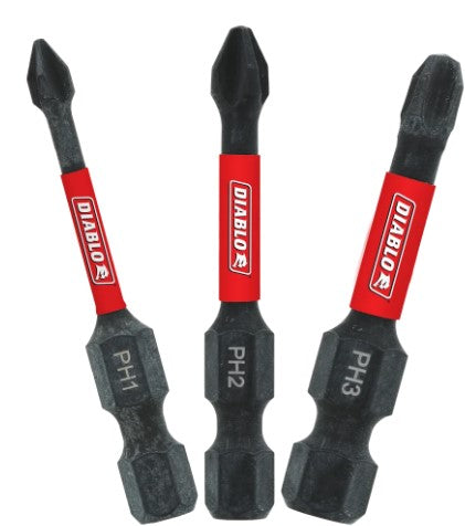 2 in. Phillips Drive Bit Assorted Pack (3-Piece)