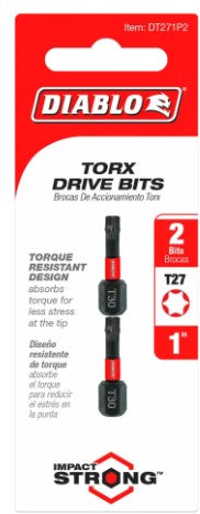 1 in. #27 Torx Drive Bits (2-Pack)