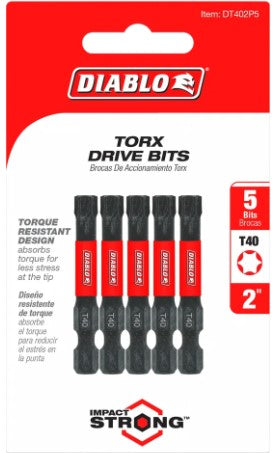 2 in. #40 Torx Drive Bits (5-Pack)