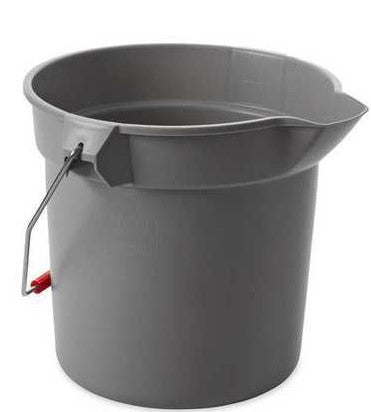 BRUTE BUCKET 10QT/9.5L GRAY