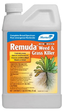 REMUDA WEED & GRASS KILLER QT
(41% GLYPHOSATE)