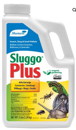 SLUGGO PLUS (IRON PHOSPHATE + SPINOSAD) 5 LB. BOTTLE