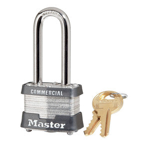 1-9/16" WIDE PADLOCK, KEYED ALIKE, 2" SHACKLE