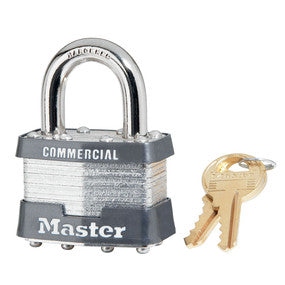 1-3/4" LAMINATED STEEL PADLOCK, KEYED ALIKE