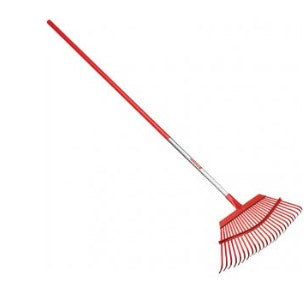 Corona 19" FIXED TINE LEAF RAKE, 25-TINE, 54" ALUM. HANDLE