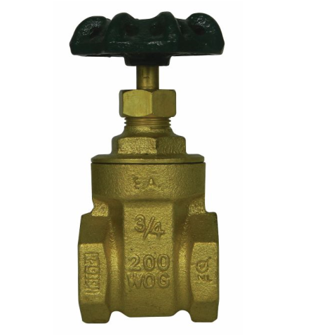 1-1/2" LF BRASS GATE VALVE