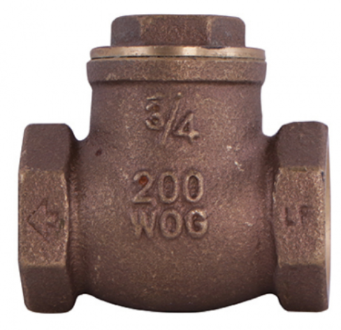 2-1/2" LF BRASS SWING CHECK VALVE