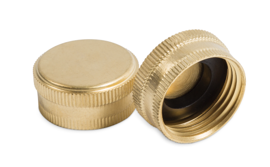 BRASS HOSE CAP, 2/PK