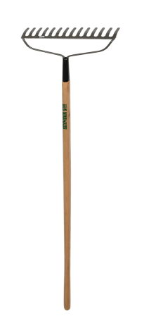 14"/14 TINE BOW RAKE, 54" WOOD HANDLE [BR-10]