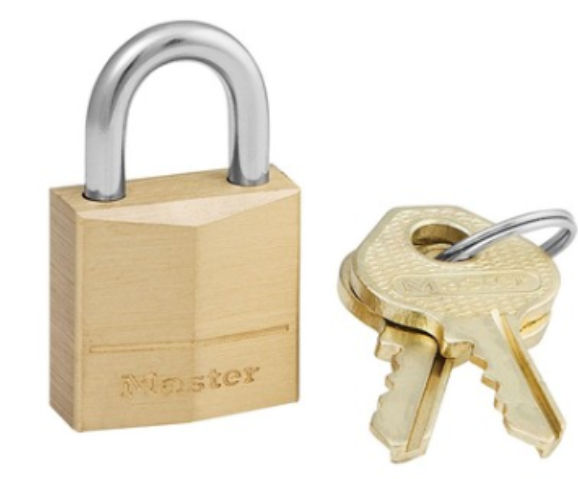 SOLID BODY PADLOCK
3/4in (19mm) Wide Solid Brass Body Padlock