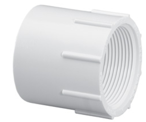 3/4" FEMALE ADAPTER, SCH40 PVC