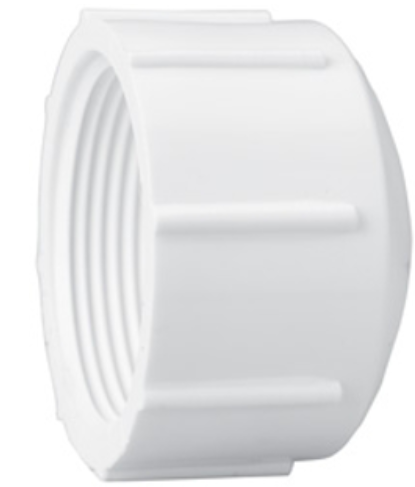 1-1/4" FPT CAP, SCH40 PVC