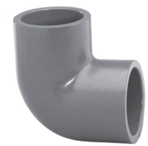 1/2" 90' ELBOW, SCH80 PVC, SLIP