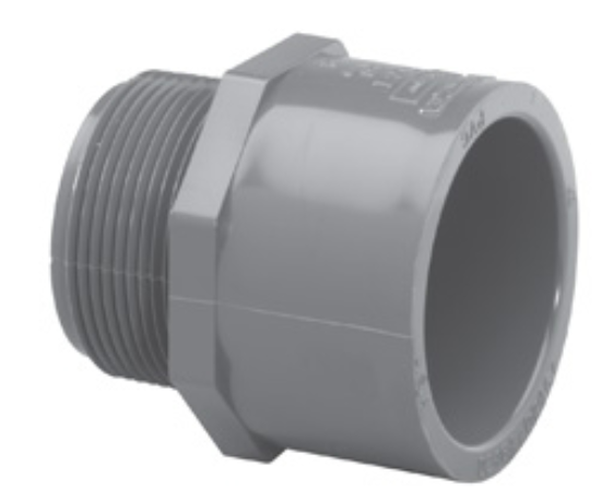 1" MALE ADAPTER, SCH80 PVC