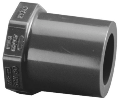 3/4 X 1/2 BUSHING, SPGT X SLIP, SCH 80 PVC