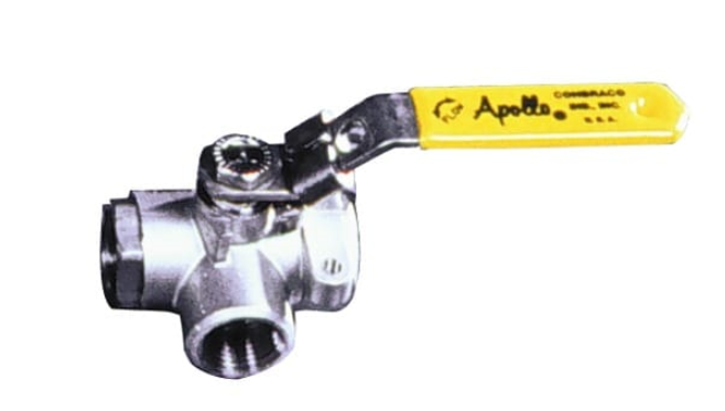 1/2" 3-WAY STAINLESS STEEL BALL VALVE