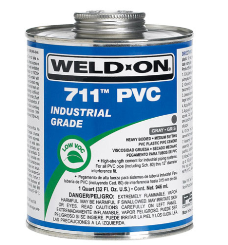 GAL 711 GRAY PVC GLUE (107110111)